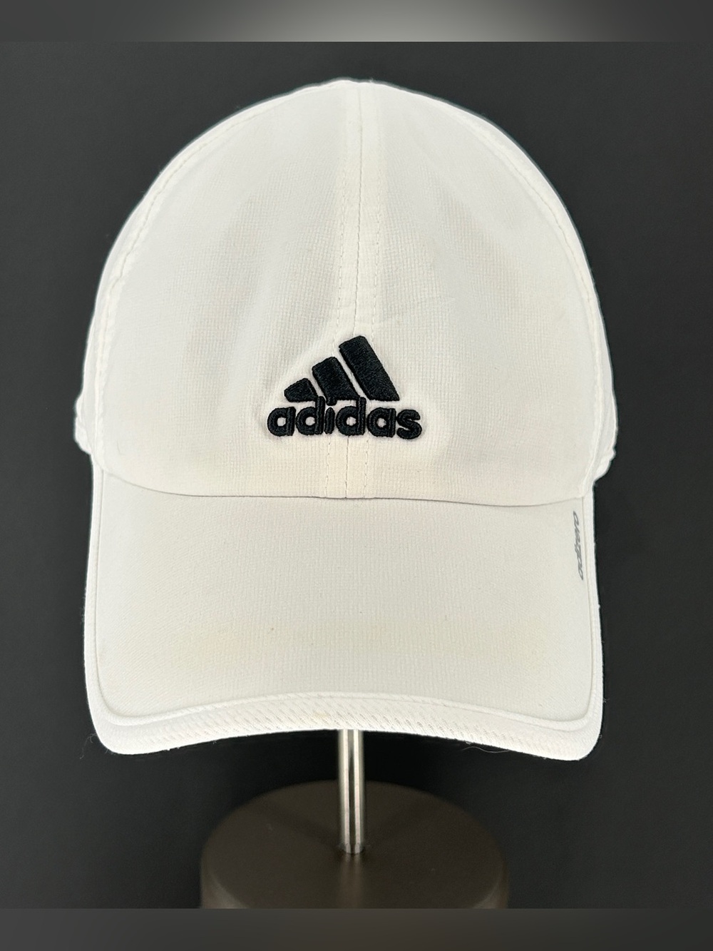 Adidas Adizero Climacool White Golf Running Hat Cap Adjustable Hook & Loop Back